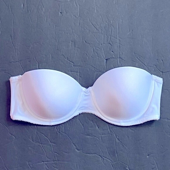 Lily of France White Strapless Push-up Bra in Size 34C - Picture 2 of 9